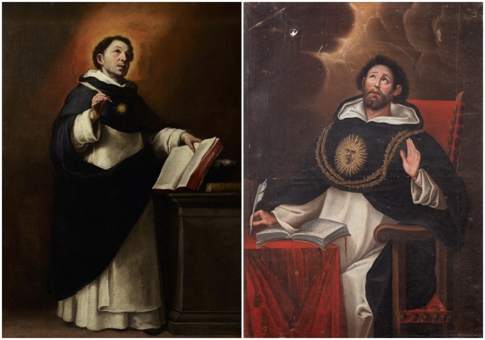 Слева направо: Фома Аквинский, Бартоломе Эстебан Мурильо, 1650 год. \ Святой Фома Аквинский, Луис Муньос Лафуэнте.