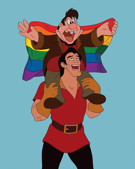 Гастон и Лефу на гей-параде. Автор: Tom Ward.