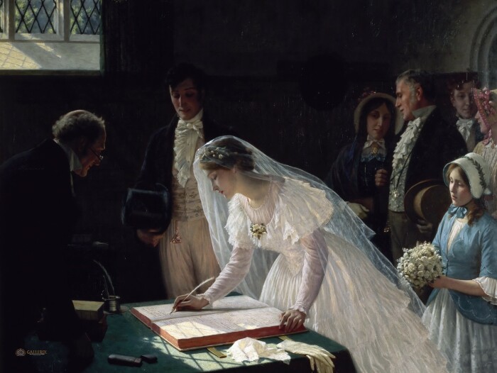Регистрация брака, Эдмунд Блэйр-Лейтон. \ Фото: livejournal.com.