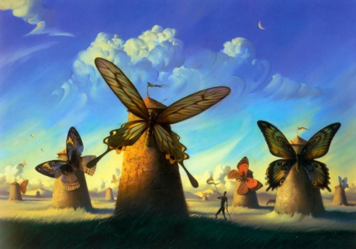 Ветряные бабочки. Vladimir Kush.