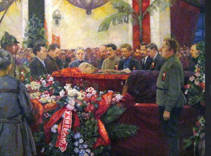 Похороны Ленина, картина Исаака Бродского, 1925 год. \ Фото: historycentral.com.