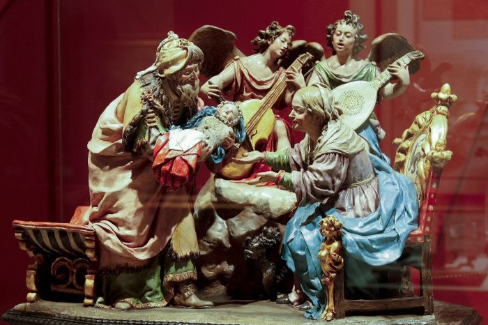 Новорожденная Дева Мария со святыми Иоакимом и Анной, музей Гвадалахары. \ Фото: commons.wikimedia.org.