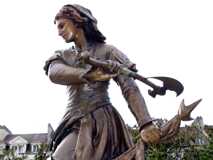 Памятник Жанне Ашетт. \ Фото: commons.wikimedia.org.