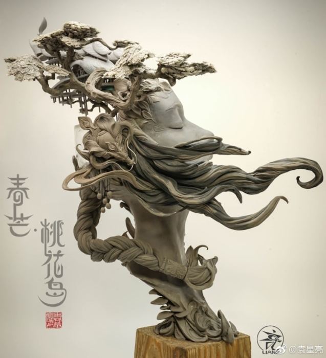 Данная скульптура была продана на одном из аукционов Wonder Festival в Шанхае. Автор: Yuanxing Liang.