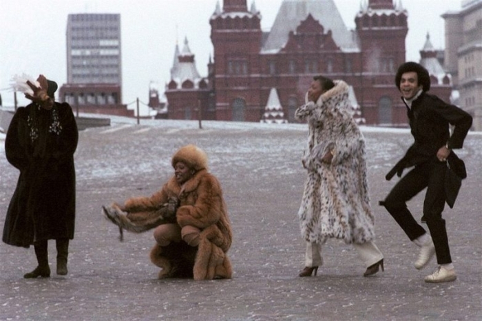 «Бони Эм» на Красной площади, 1978 год. Автор: Юрий Абрамочкин.