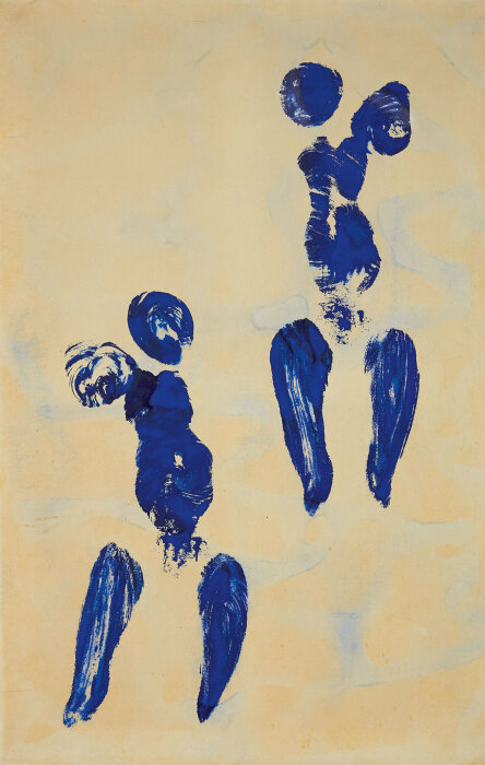 Антропометрия: Отпечатки, Ив Кляйн, 1960 год. \ Фото: alaintruong.com.