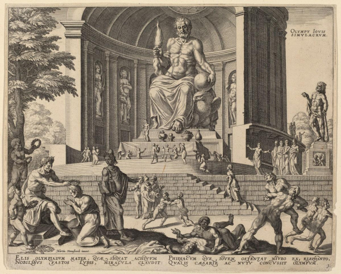 Статуя Юпитера в Олимпии (воображаемая реконструкция), 1572 год. \ Фото: commons.wikimedia.org.