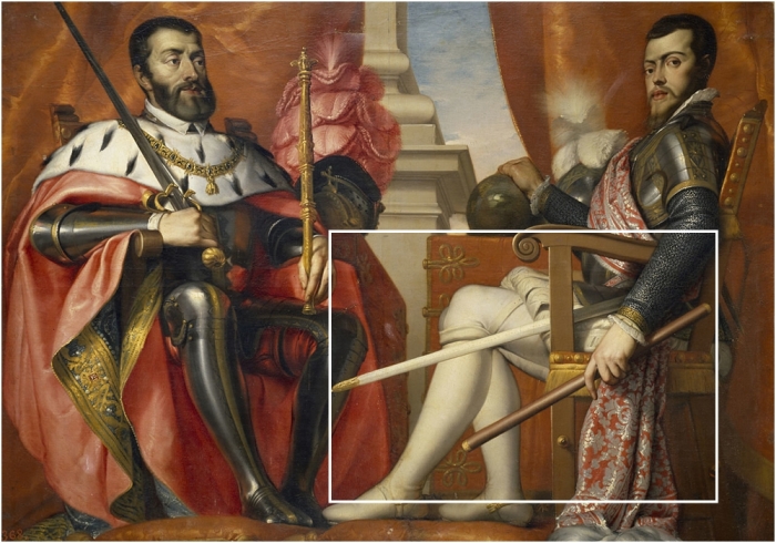 Карл V и Филипп II фон Габсбург,  Антонио Ариас Фернандо, 1640 год.