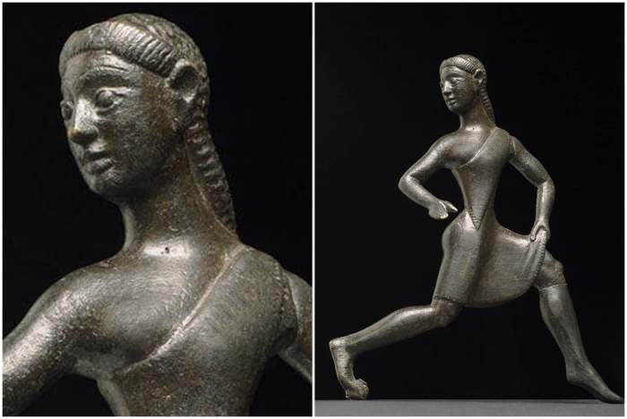 Бронзовая статуя женщины из Спарты, 550-500 гг. до н. э.