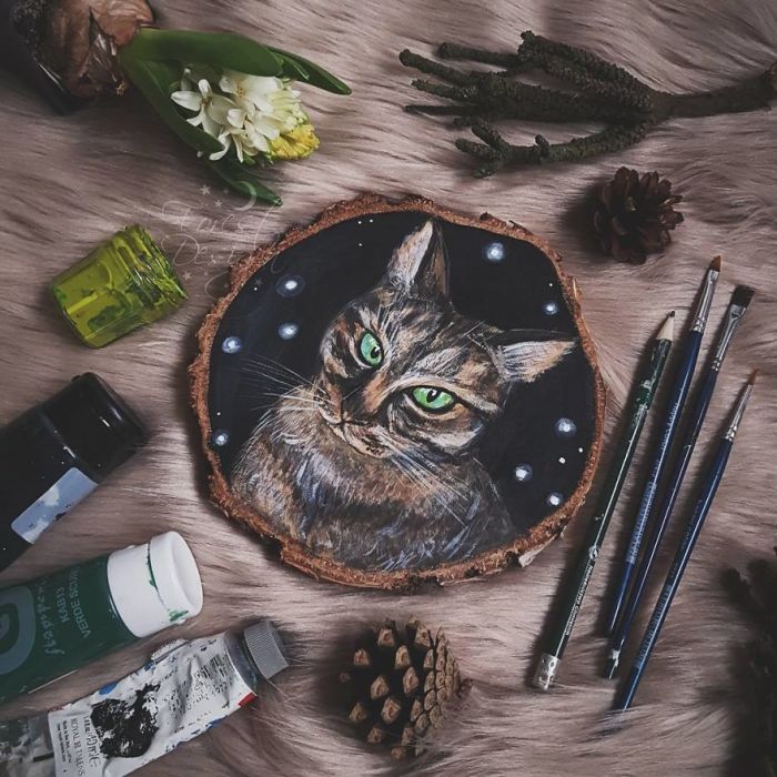 Зеленоглазый кот. Автор: Анна.