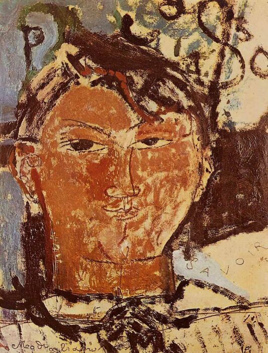 Портрет Пабло Пикассо, Амедео Модильяни, 1915 год. \ Фото: tabletmag.com.
