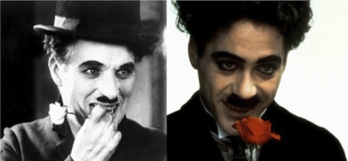 Чарли Чаплин и Роберт Дауни Младший, «Чаплин».
