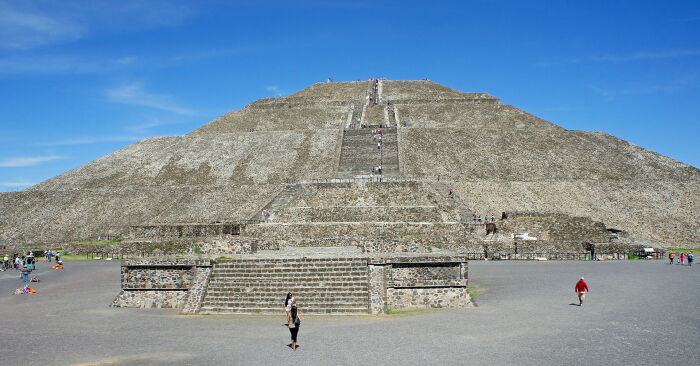 Пирамида Солнца, Теотиуакан. \ Фото: wikipedia.org.