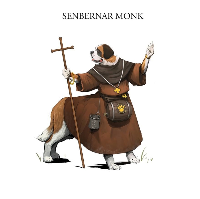 Сенбернар-монах. Автор: Никита Орлов.