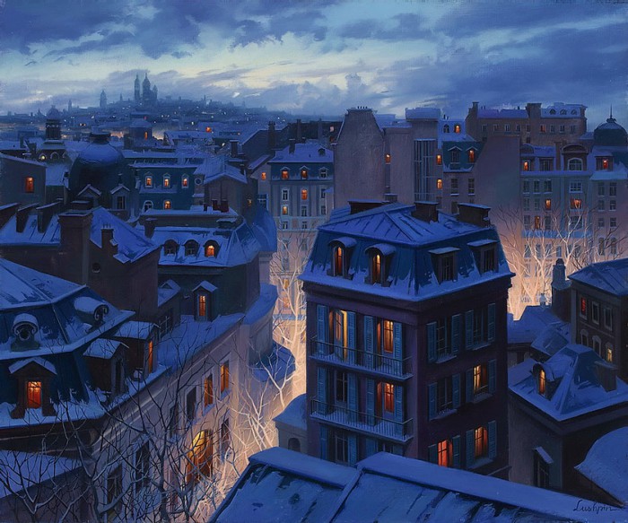 Крыши Парижа. Автор: Евгений Лушпин.