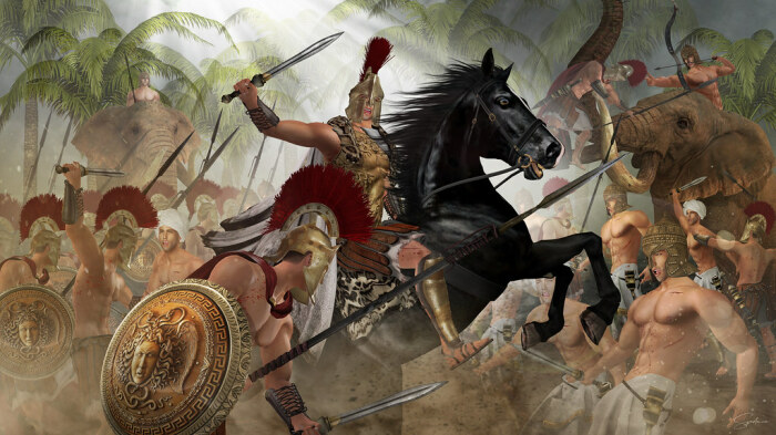 Битва на Гидаспе — сражение Александра Македонского с войском индийского царя Пора на реке Гидасп. \ Фото: flickr.com.
