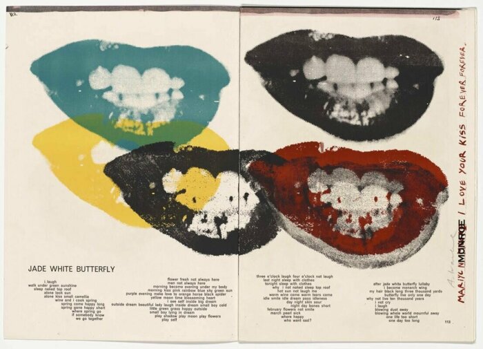 Мэрилин Монро (Я люблю твои губы), Энди Уорхол, 1964 год. \ Фото: onlineonly.christies.com.
