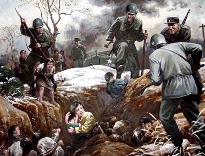 И вновь картина, посвящённая массовой бойне в Синчхоне.