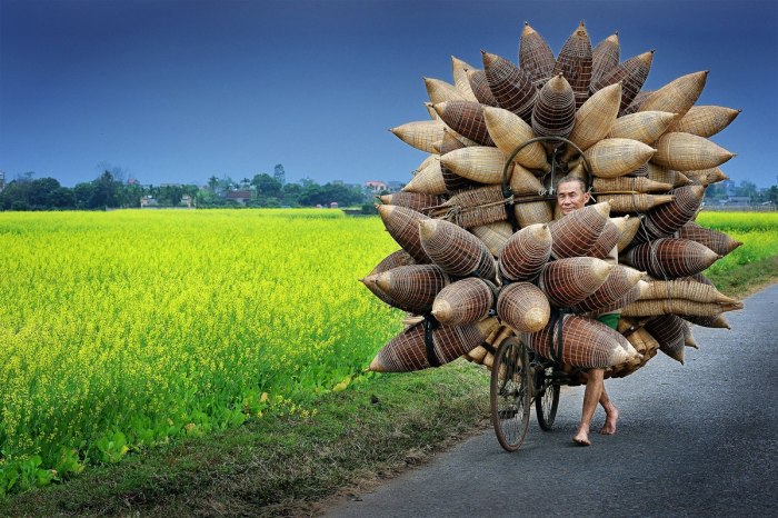 Мужчина с корзинами. Автор: Ly Hoang Long.