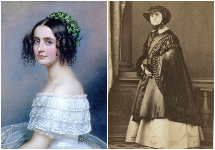 Слева направо: Немецкая принцесса из дома Виттельсбахов, дочь короля Баварии Людвига I и его супруги Терезы Саксен-Гильдбургхаузенской. \ Редкая фотография принцессы Александры.