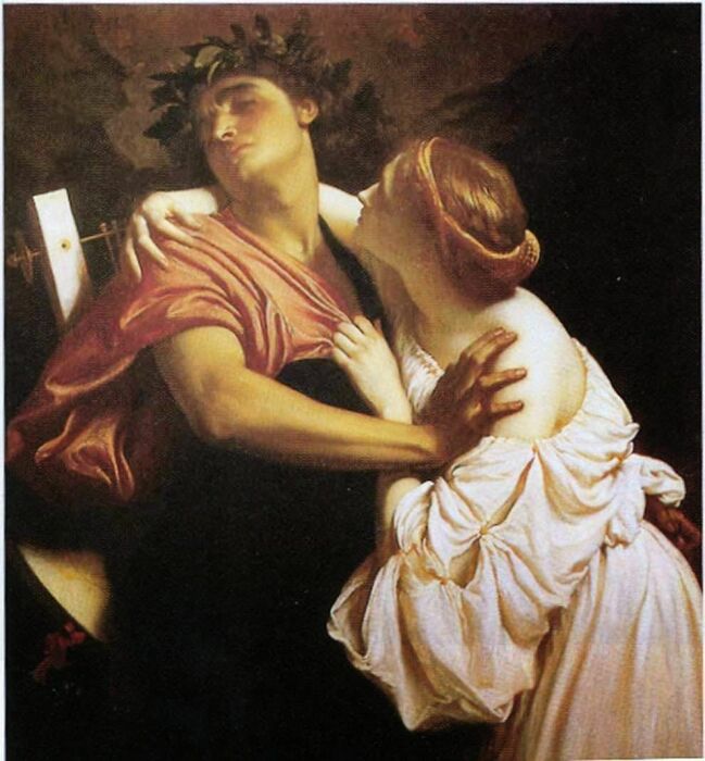 Орфей и Эвридика, Барон Фредерик Лейтон, 1864 год. \ Фото: i.pinimg.com.