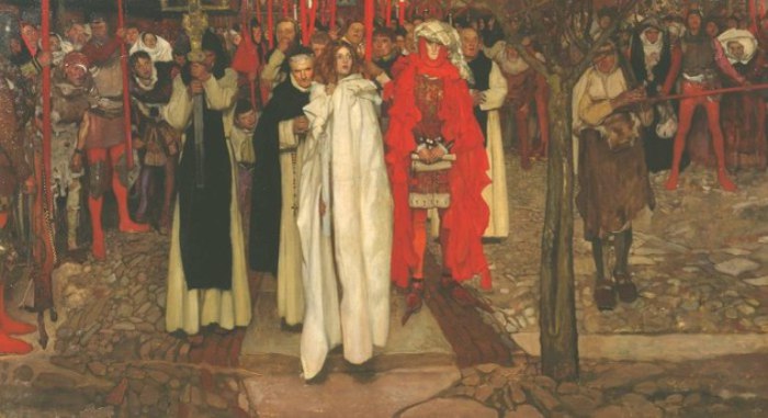 «Еретик» (The Heretic), 1906 год. Художник Фрэнк Крейг (Frank Craig).