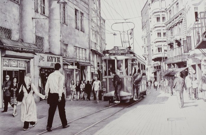 Старинный трамвай, Стамбул, 2012 год. Автор: Андрей Полетаев.