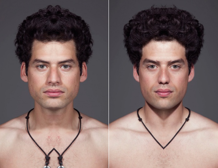 Симметричные портреты от Julian Wolkenstein и Alex John Beck.