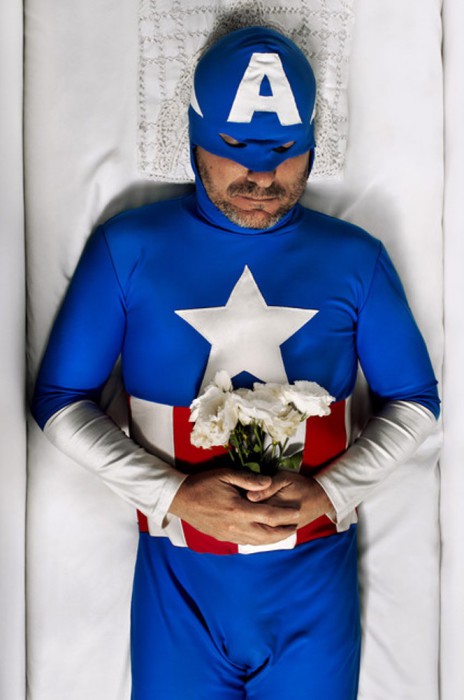 Гас в образе Капитана Америки. Автор фото Romina Ressia.