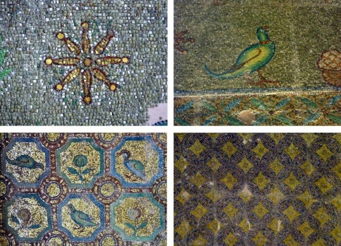 Ранневизантийские мозаики в  сводах Ротонды. \ Фото: greecehighdefinition.com.