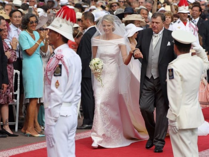 Княгиня Шарлин вместе с супругом князем Альбером II, 2011 год.  