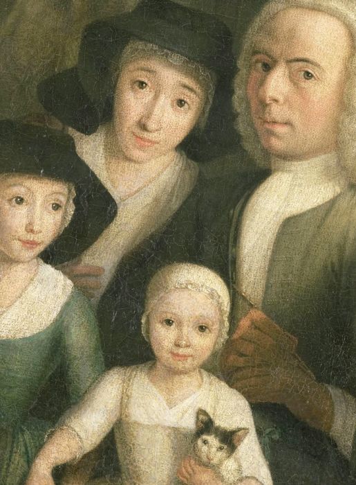 Self-portrait  with Suzanna van Bommel and Two Daughters, 1760 год. Автор: Hendrik Spilman.