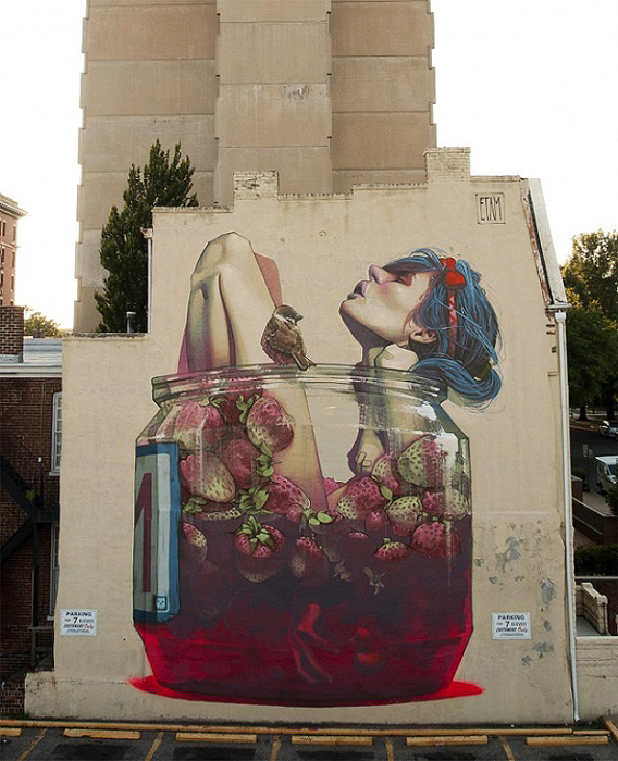 Граффити на улице Richmond, Соединенные Штаты.
