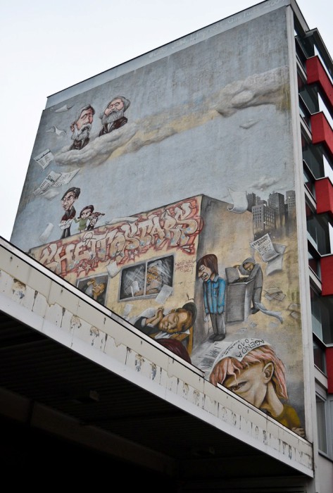 Карл Маркс и Фридрих Энгельс (слева вверху), автор неизвестен, Берлин.