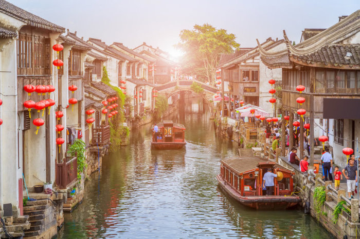 Сучжоу иногда называют «Восточной Венецией».