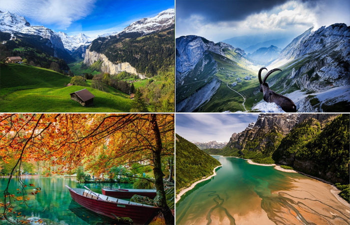 Невероятной красоты пейзажи Швейцарии.