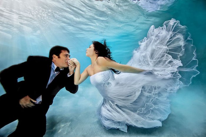 Свадьба под водой.