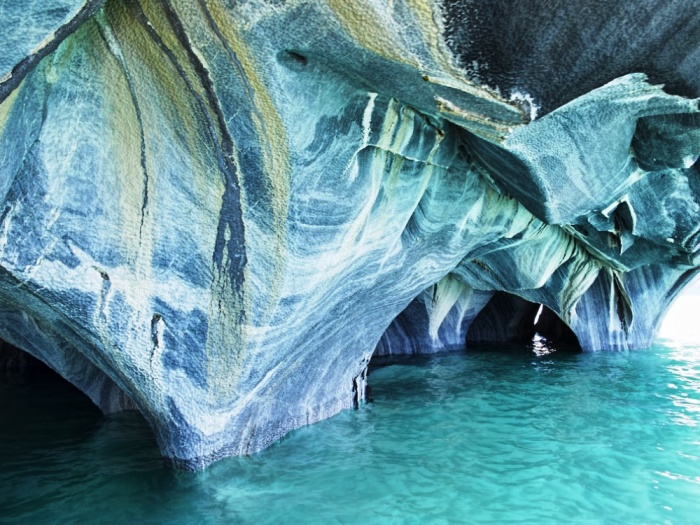 Мраморные пещеры, Патагония, Чили.