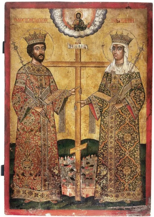 Константин Великий и Елена Равноапостольная, 1699 год. / Фото: pinterest.com.