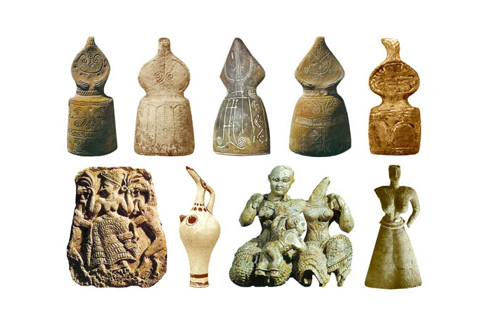 Скульптуры Богинь 1600-1000 до н.э.