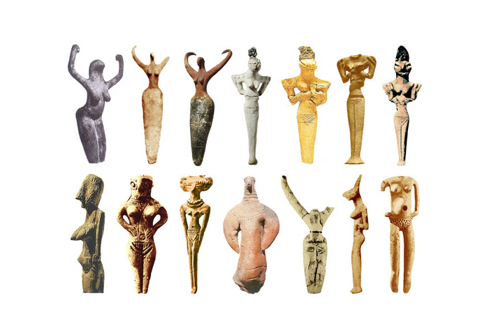 Скульптуры Богинь 4000-3000 до н.э.