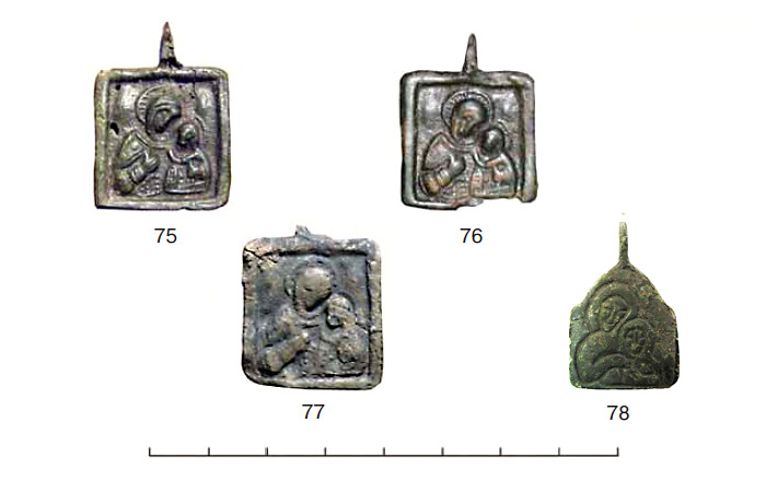 (табл. VI) Иконки от XII–XIII вв. с  изображением Богоматери Умиление