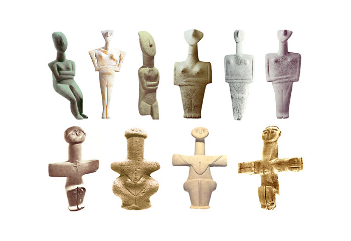 Скульптуры Богинь раннего бронзового века