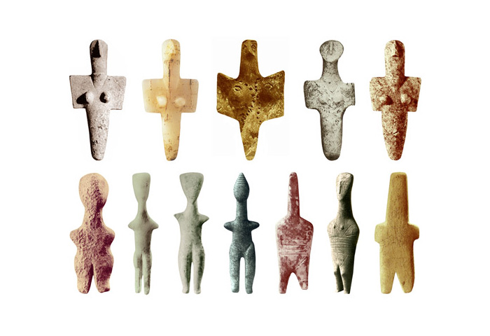 Скульптуры Богинь раннего бронзового века