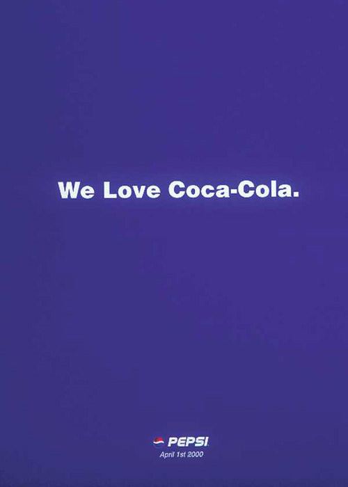 'Мы любим Кока-Колу!' - Pepsi от 1 апреля