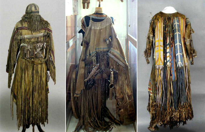 Музейные реконструкции шаманских нарядов.
