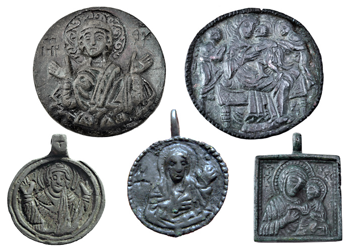 Русские иконки-привески XI–XVI вв. с изображением Богоматери