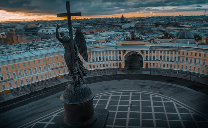 Петербург с высоты. Атмосферное видео.