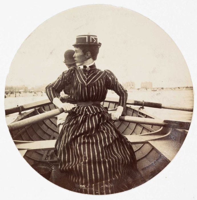 Женщина на веслах, 1890 год.