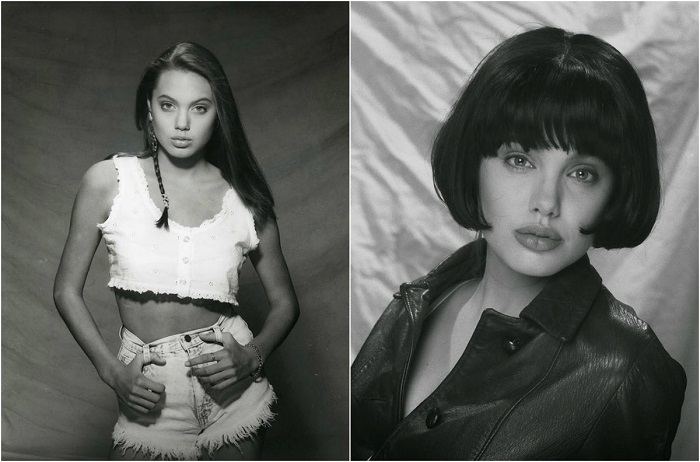 Черно-белые портреты Анджелины Джоли.